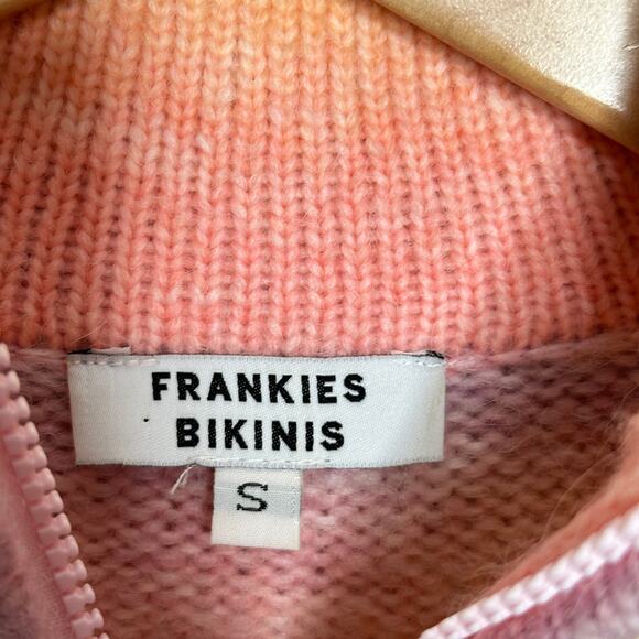 FRANKIES BIKINIS Bowie Cropped Knit Sweater Cotton Candy Sz S {ZZ18} - Picture 7 of 8